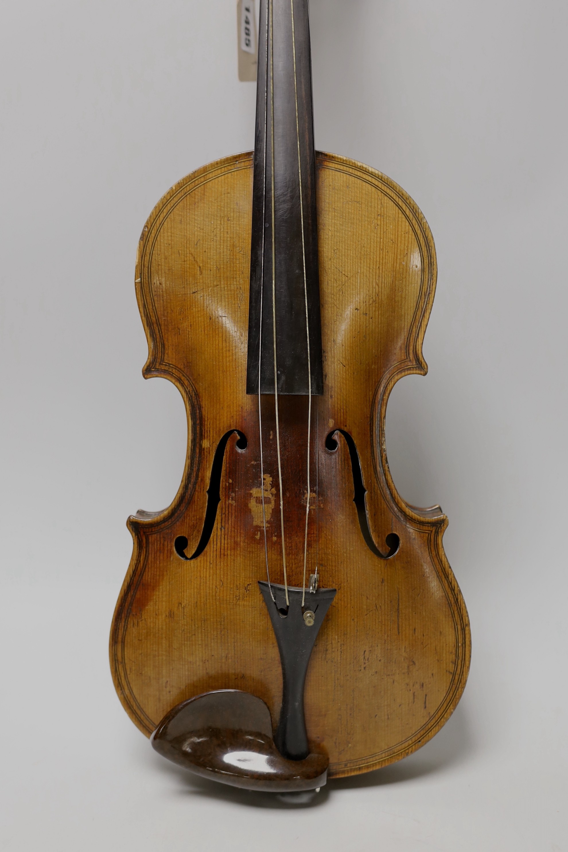 A Louis Lowendall Maggini violin, label inscribed and dated 1885, cased